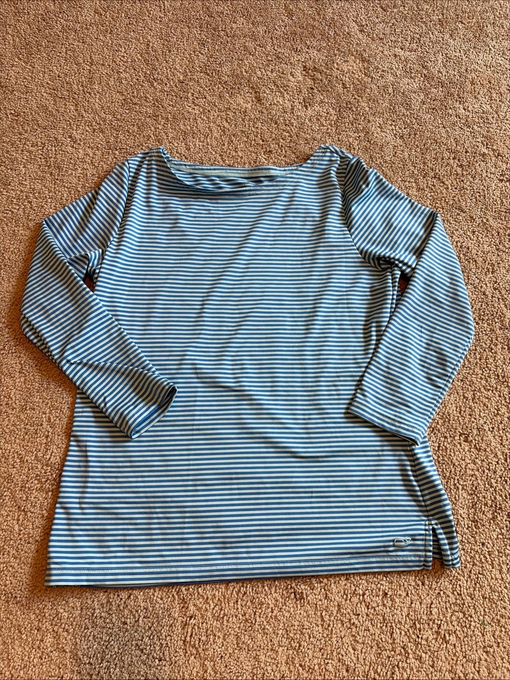 Vineyard Vines Woman's Boatneck Sankaty Shirt - Blue - M